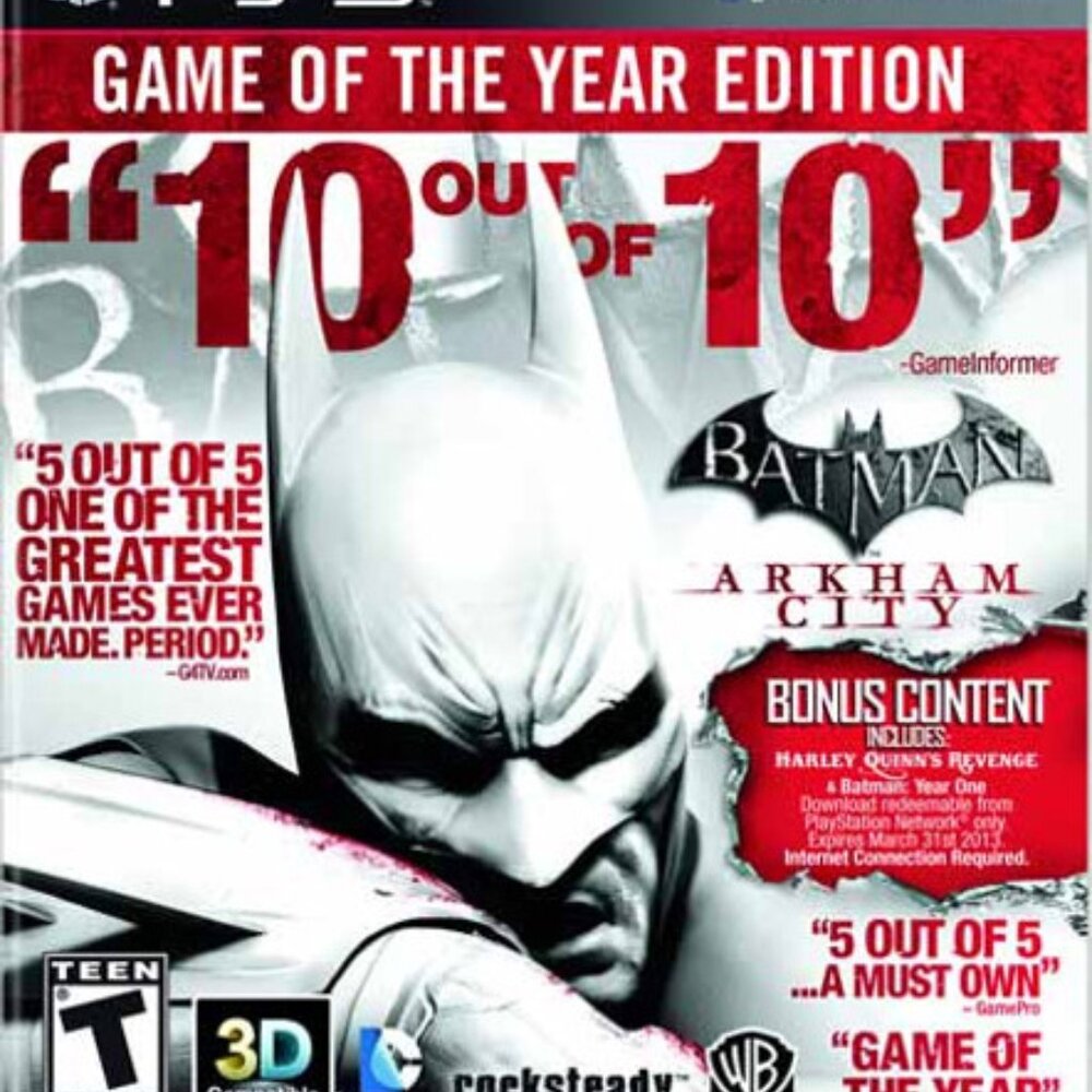 BATMAN Arkham City Game of the year edition ps3 game